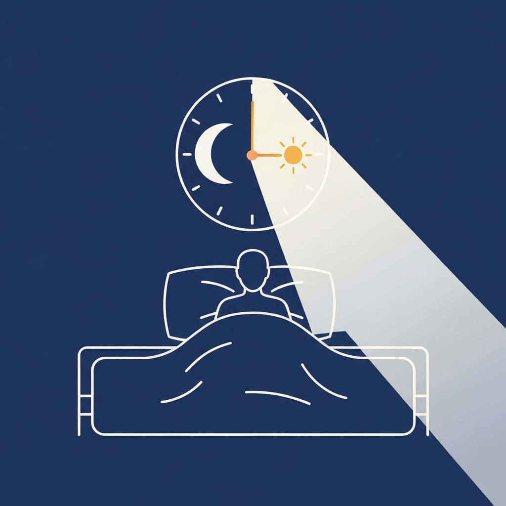 Sleep and body clock illustration