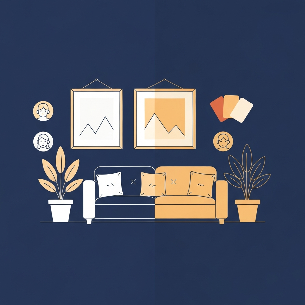 Comfort and colour illustration