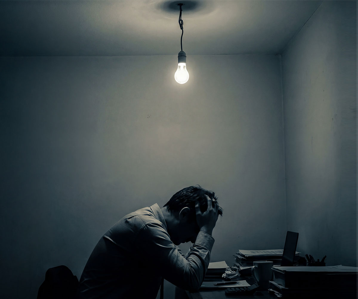 Reading under poor lighting