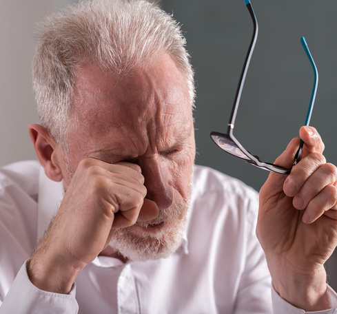 Reader struggling with eye strain