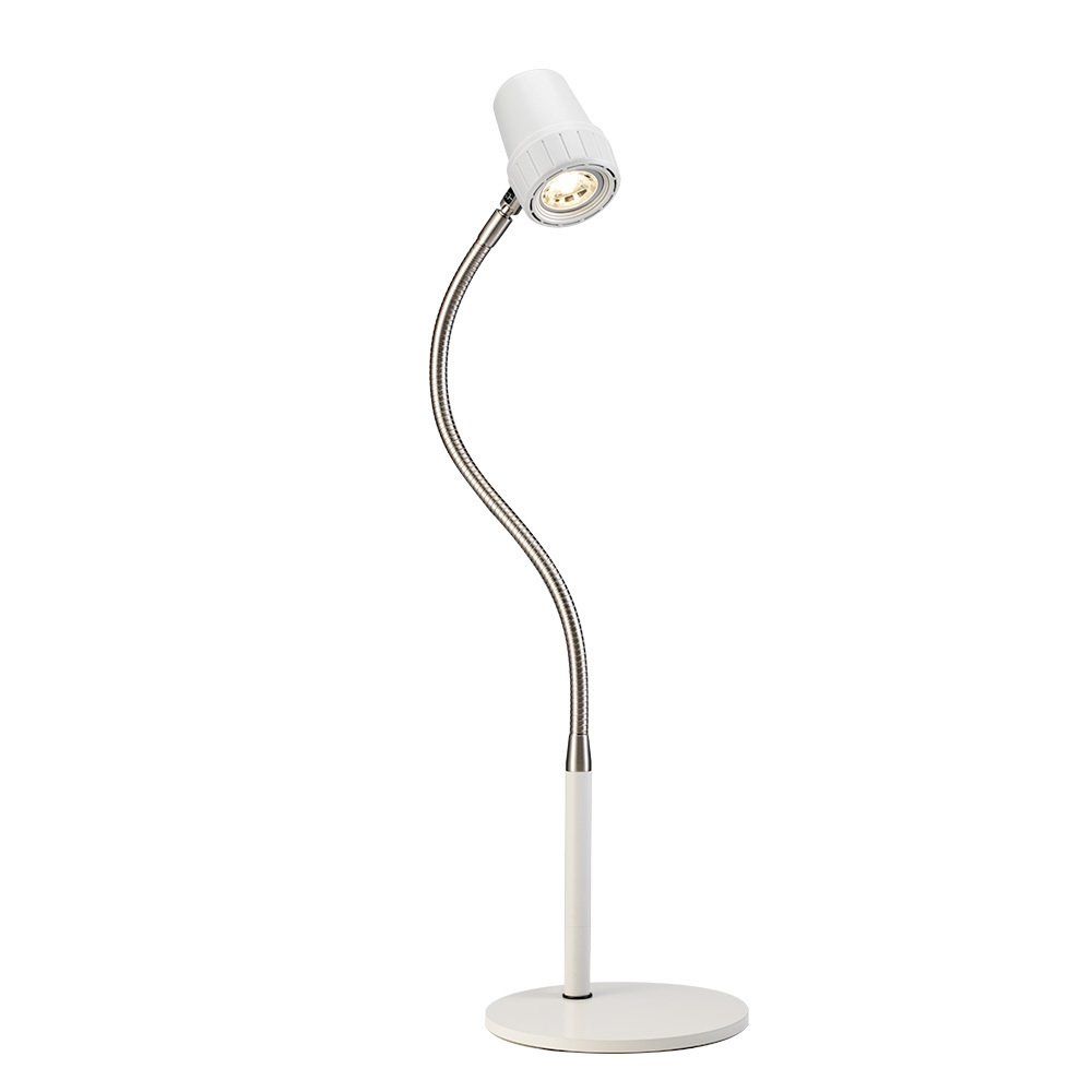 High Definition Essential Table Reading Light from Serious Readers | Lightweight Base, Heritage White Finish